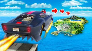 Сможет ли самая быстрая машина перелететь всю карту в гта 5 ? - эксперимент в gta 5