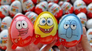 ОТКРЫВАЕМ КИНДЕР СЮРПРИЗЫ! Хагги Вагги, Спанчбоб