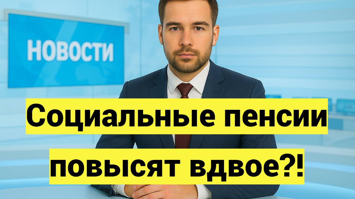 Социальные пенсии повысят вдвое??! смотреть онлайн