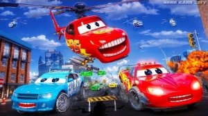 Маккуин превращается в пожирателя вертолетов – Спасайте дикие городские машины и совершайте заоблачн