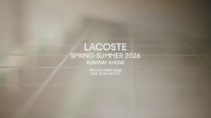 Показ коллекции Lacoste весна-лето 2026