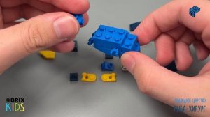 Собираем рыбу-хирург из конструктора QBRIX KIDS - детские конструкторы с видеоинструкцией