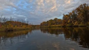 Река Волга, Красноярская Пойма  Октябрь 2025 лодка Кайман 400, мотор Байкал 9,9