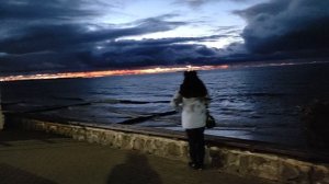 Крайний вечер, закат на брегах Балтийского моря.