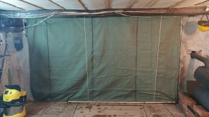 Шторка в гараж с подъемным механизмом!