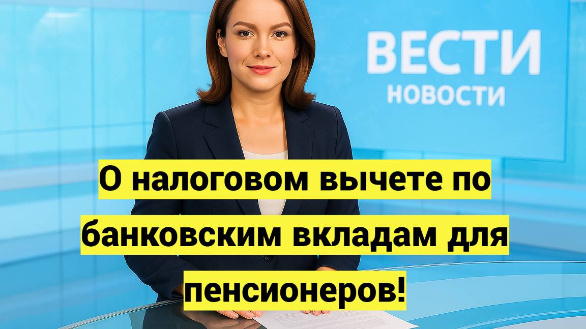 О налоговом вычете по банковским вкладам для пенсионеров смотреть онлайн
