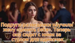 Подруги-разведенки научили жену «ценить себя». Теперь она сидит с ними за столом для одиночек