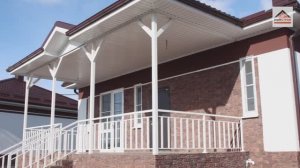 Большой одноэтажный дом 115 м2 с террасой и светлой кухней. Типовой проект дома