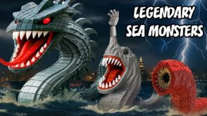 Древние доисторические морские существа, Левиафан, Морской Ручной монстр,.. Из конструктора lego, о