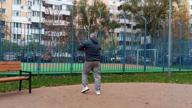 Разминка с большой борцовской палкой длиной 90 см (9)