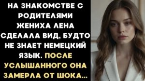 ИСТОРИЯ ИЗ ЖИЗНИ/На знакомстве с родителями жениха Лена сделала вид, что не знает немецкий язык