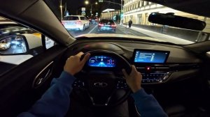 2023 Москвич 3е электромобиль 68 кВт 192 л.с. | Ночной тест-драйв от первого лица | Обзор