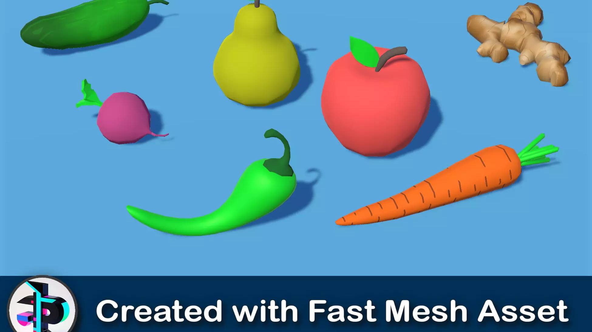 Asset Unity - Casual Vegetable Pack - Created With FastMesh Asset