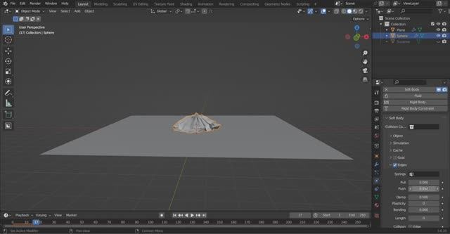 Физика: Force field и Soft Body