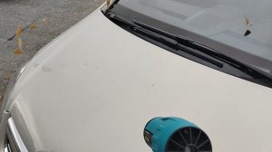 Heimerdinger LB115 Мощная бесщеточная аккумуляторная воздуходувка 18V. Уборка листьев с капота.