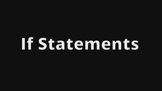 06_LUA BASICS_If Statements смотреть онлайн