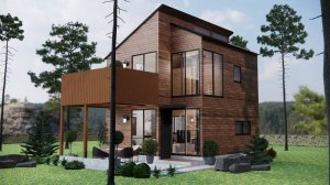 Всего 36 м², а хочется сразу заехать! 🤯 Невероятный дом 6x6 м с двумя спальнями