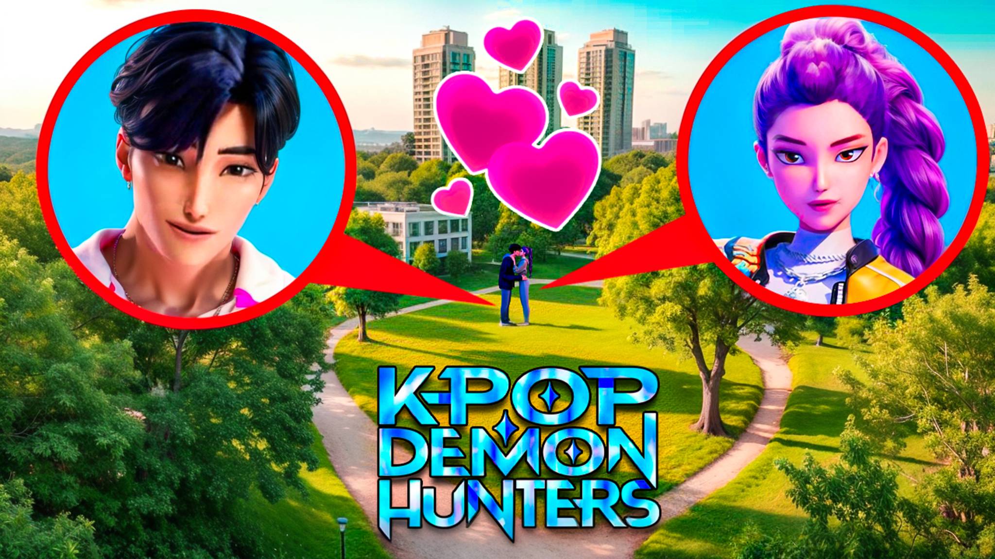 МОЙ ДРОН СНЯЛ RUMI и JINU в Реальной Жизни! LOVE STORY смотреть онлайн