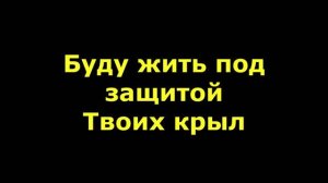Буду жить под защитой Твоих крыл