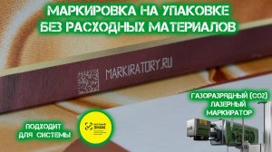 Маркиратор в линию для бумажной и иной упаковки. Без расходных материалов. CO2 лазерный маркиратор.