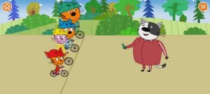 Три Кота Мультфильм Игра соревнования котиков
