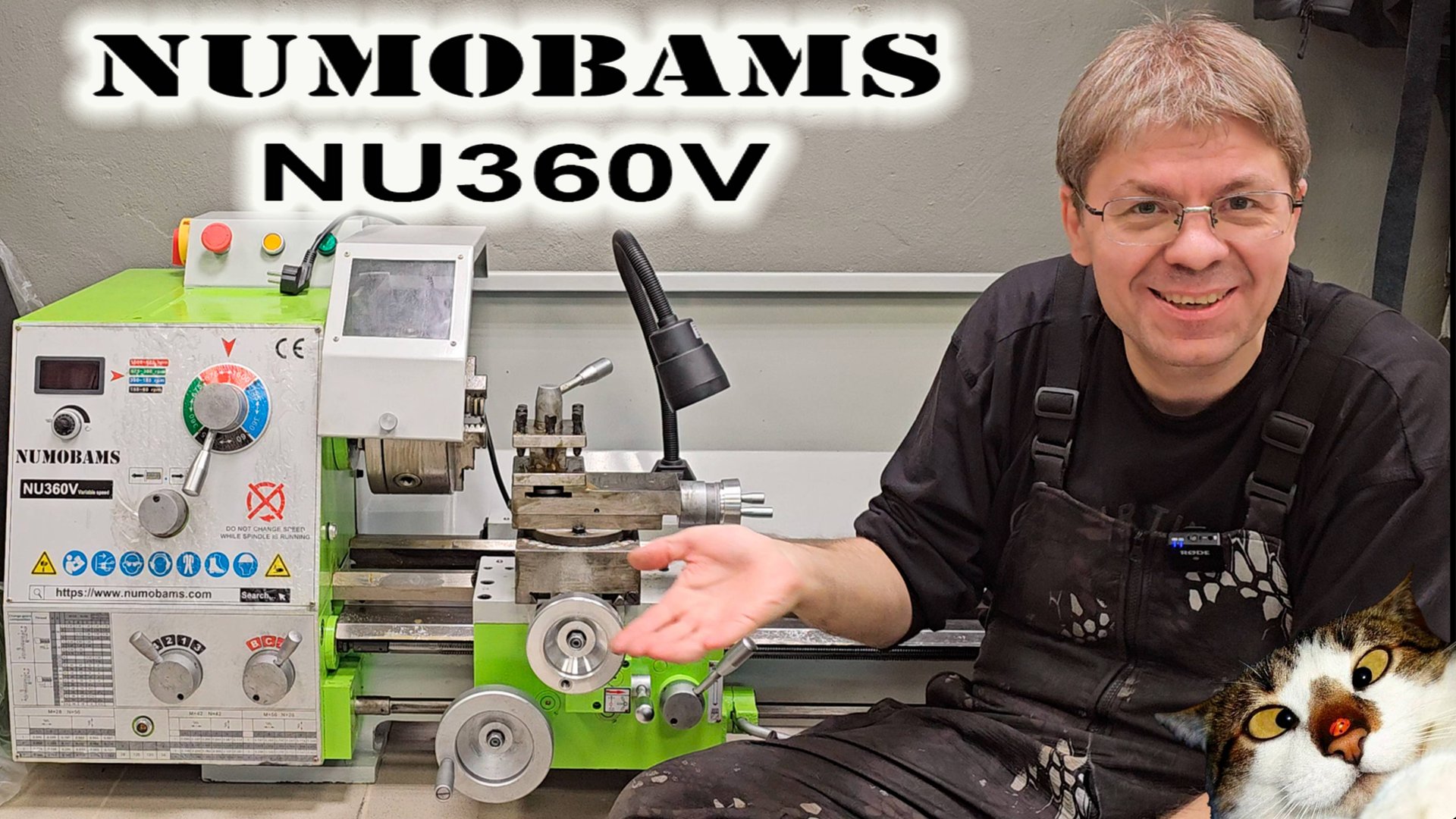 Токарный станок NUMOBAMS NU360V. Распаковка. Часть 1. смотреть онлайн