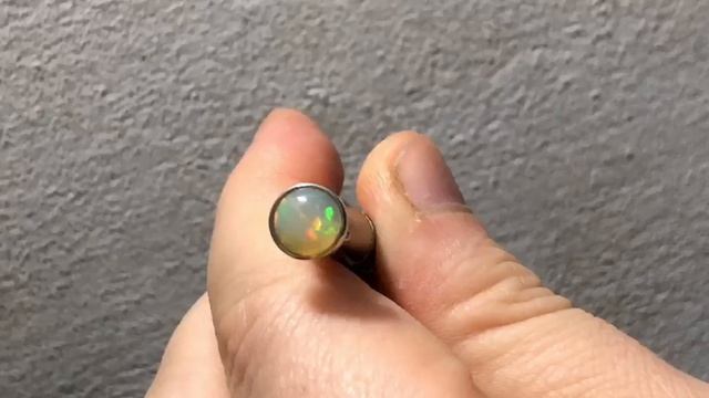 Серьги с Эфиопскими опалами 9мм №488