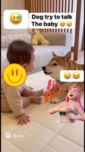 малыш и собака 😍