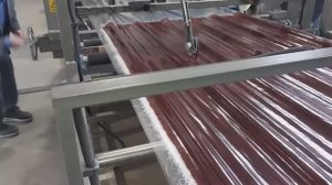 Прокатка стеклопластикового полиэфирного профлиста ERSTE 25/225 в Ульяновке