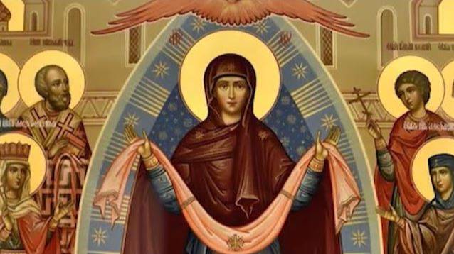 Образ Покрова Пресвятой Богородицы простирается над всем человечеством смотреть онлайн
