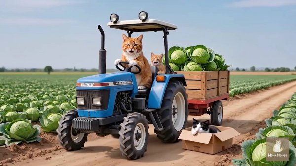 Котики ии капуста