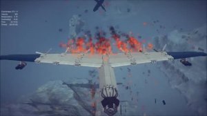 Крушение самолета в воздухе, обстрел самолета