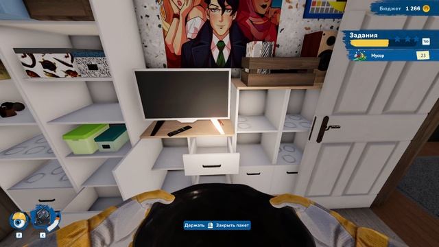 House Flipper 2. Часть 7. Прохождение. Сил нет терпеть бардак бывшего соседа.