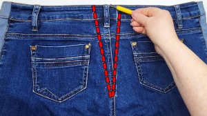 Лучший способ: Как незаметно ушить джинсы в талии и не испортить