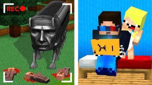 😨МОЙ ДРОН СНЯЛ RANG RING RENG BUS В МАЙНКРАФТ! ШЕДИ И НУБИК MINECRAFT