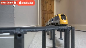 Железная дорога с поездами лего