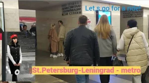 Станция метро Технологический инcтитут II Ленинград (СПб) - интерьер, пассажиры, работники метро смотреть онлайн