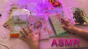 ЗАЛИПАТЕЛЬНОЕ ASMR📒ОФОРМЛЯЮ БЛОКНОТ КЛЕЮ НАКЛЕЙКИ/НЕЖНЫЙ ШЕПОТ/ASMR Journal with Me, Stickers