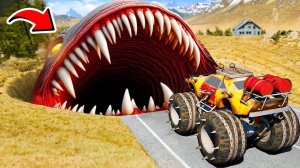 ПРОЕХАЛ ЯМУ ПОЖИРАТЕЛЬ НА ОГРОМНОМ СПОРТКАРЕ В ГТА 5 МОДЫ! ЭКСПЕРИМЕНТ ОБЗОР МОДА GTA 5 MODS ОНЛАЙН