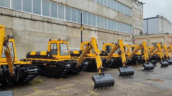 Земснаряд, экскаватор, амфибия Botsman, очистить водоем, углубление, добыча, камыш, ил, dredger