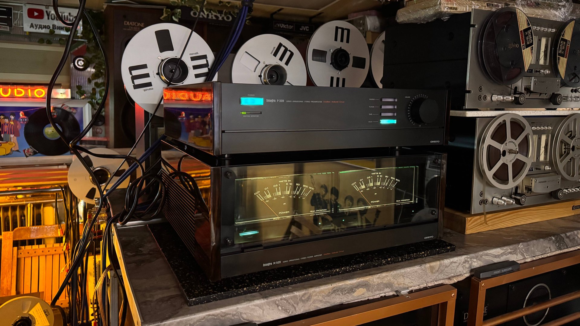 Onkyo Integra P-309 и Onkyo Integra M-509 продолжаем слушать и тестировать....