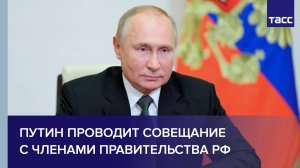 Путин проводит совещание с членами Правительства РФ