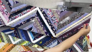 Посмотрите, как красиво эти обрезки трансформируются с помощью швейной машинки.