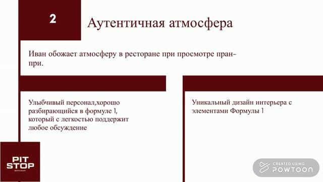 Анимированы ролик для ресторана «Pit Stop»
