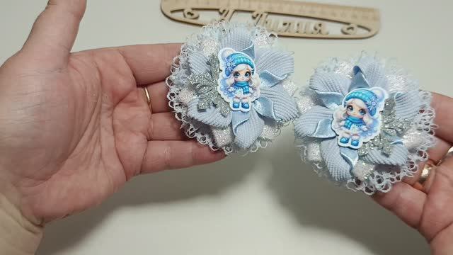 Мк бантиков из ролика 18❄️❄️❄️🎄 шикарная модель для новогодней тематики 👍 🎇 Мастер класс бантиков