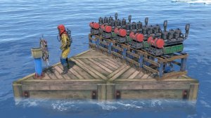 Rust - Самая быстрая лодка! 9 двигателей!