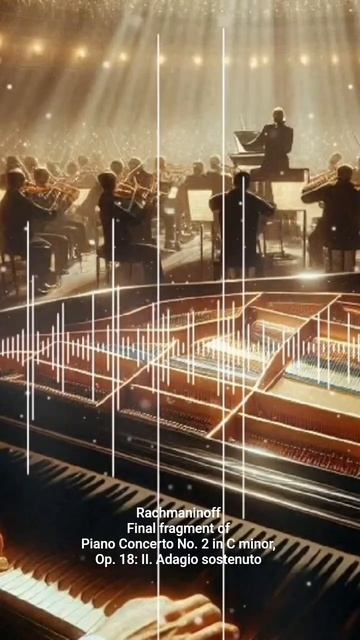 Рахманинов — Adagio sostenuto - Финальный фрагмент: романтично, чисто и тепло смотреть онлайн