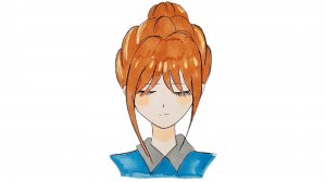 Аниме, рисуем портрет девочки