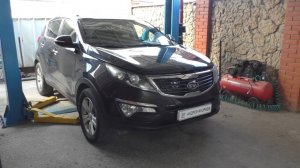 Замена внутреннего пыльника левого привода на KIA Sportage 2,0 Киа Спортейдж 2012 года