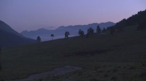 Раннее утро в горах Кавказа